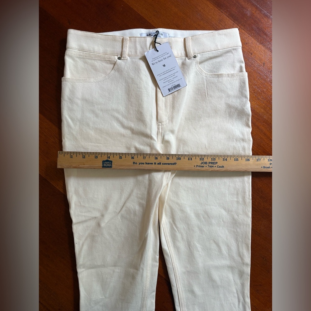NWT M.M. LAFLEUR “Sammataro 1.0 Jean- Better Than Denim” in color Tusk - Picture 8 of 16